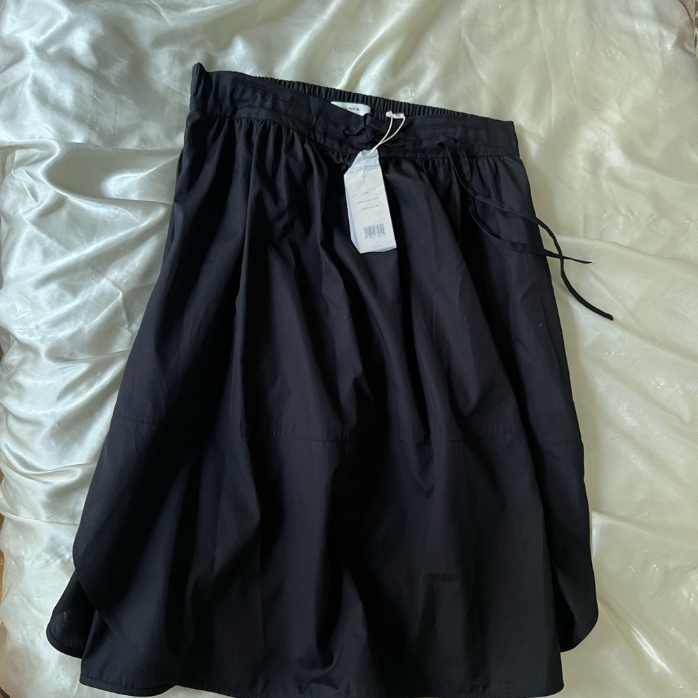 Vince Black Bubble Knee-Length Skirt